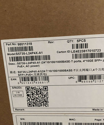 S5735-L24P4S-A1 Commutateur réseau avec débit de transmission 10/100/1000Mbps et support VLAN