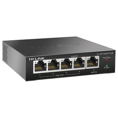 Commutateur d'alimentation de type TP-Link TL-SF1005P-POE à 5 ports 100M