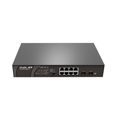 110 W d'alimentation 8 ports RG-ES110GD-P V2 RG-ES110GDS-P Commutateur réseau d'accès POE Gigabit