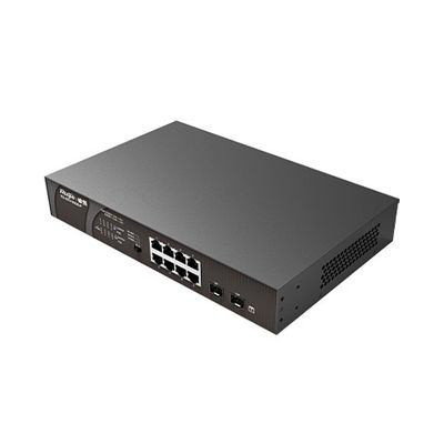 110 W d'alimentation 8 ports RG-ES110GD-P V2 RG-ES110GDS-P Commutateur réseau d'accès POE Gigabit