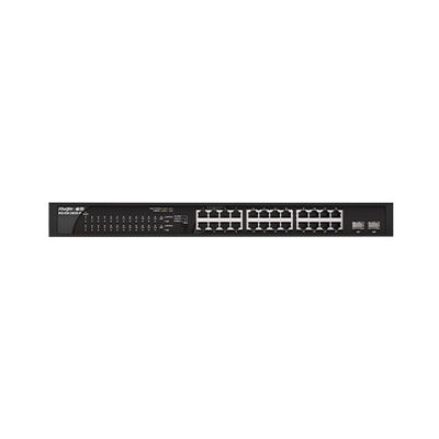 RG-ES126GS-LP24 100G Commutateur de réseau d'accès POE plug-and-play avec 2 ports en amont